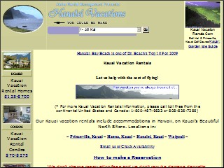 Web site www.800hawaii.com, Aloha Rental Management