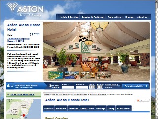 Web site www.abrkauai.com, Aston Aloha Beach Hotel