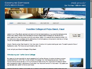 Web site www.coastlinecottages.com, Coastline Cottages