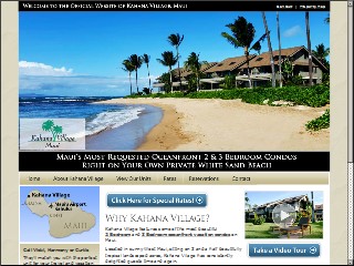 Web site www.kahanavillage.com, Kahana Village
