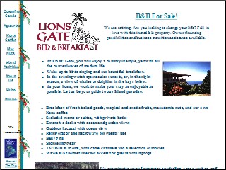Web site www.konabnb.com, Lion's Gate
