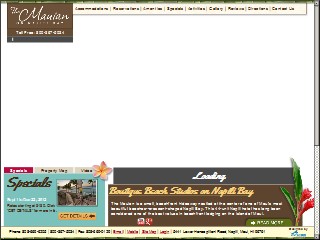 Web site www.mauian.com, Mauian Hotel-Napili Beach