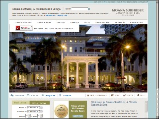 Web site www.moana-surfrider.com, Sheraton