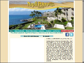 Web site www.napili.com, Napili Point Resort
