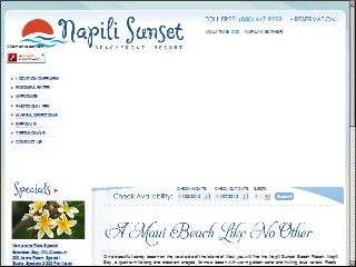 Web site www.napilisunset.com, Napili Sunset