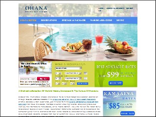Web site www.ohanahotels.com, Ohana Islander Waikiki