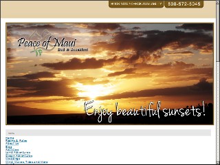 Web site www.peaceofmaui.com, Peace Of Maui