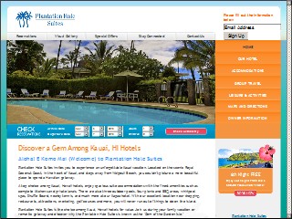 Web site www.plantation-hale.com, Plantation Hale Suites