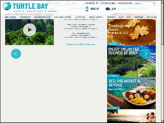 Web site www.turtlebayresort.com, Kuilima Resort Co
