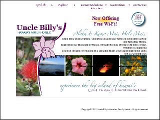 Web site www.unclebilly.com, Kimo's