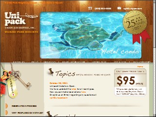 Web site www.unipack.com, Union Air Svc LTD